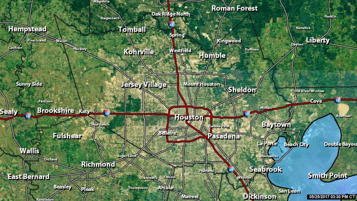 radar kaart Houston